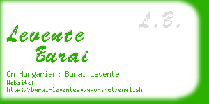 levente burai business card